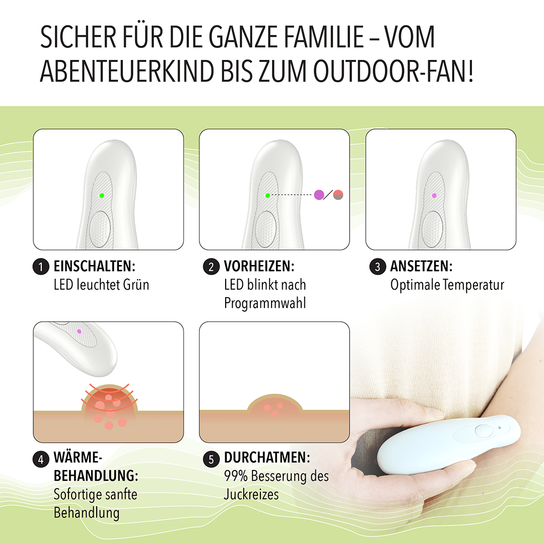 Mückenstich Insektenstichheiler, Insektenstichheiler USB-C für Camping und Reisen – Detailansicht 6