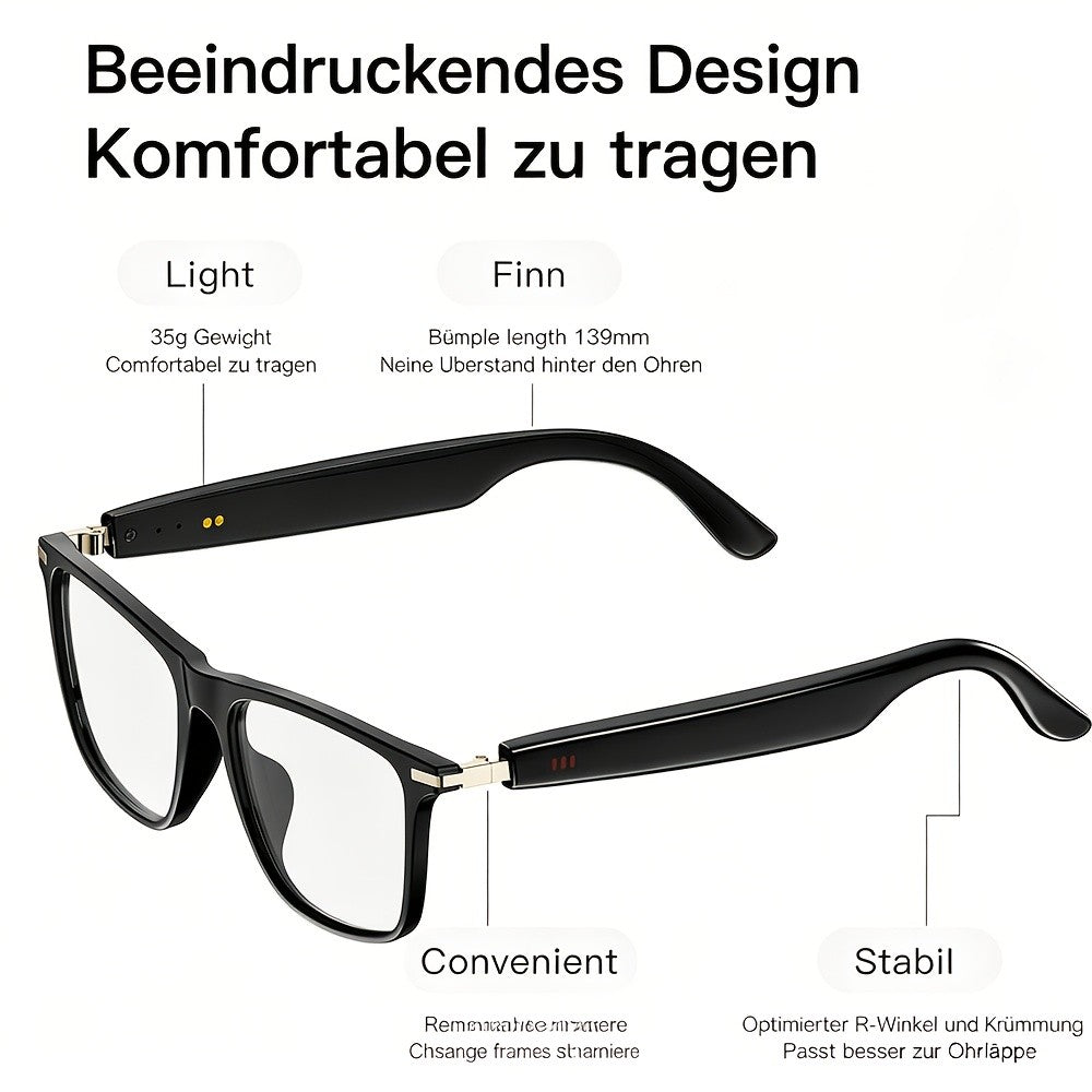 Multifunktionale intelligente Audio-Brille, 85mAh*2 große Batterie für Alltag – Detailansicht 16
