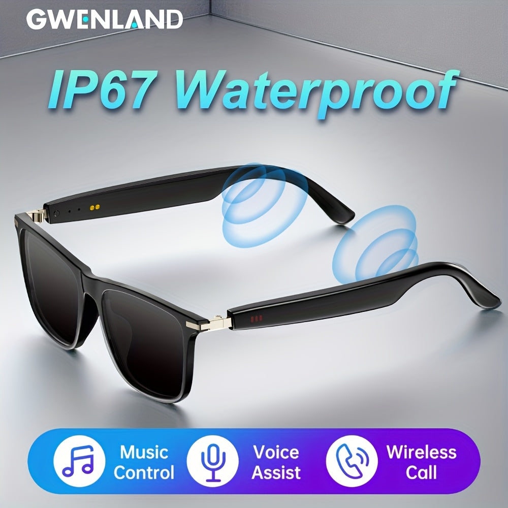 Multifunktionale intelligente Audio-Brille, Transparent für Zuhause und Alltag – Hauptansicht