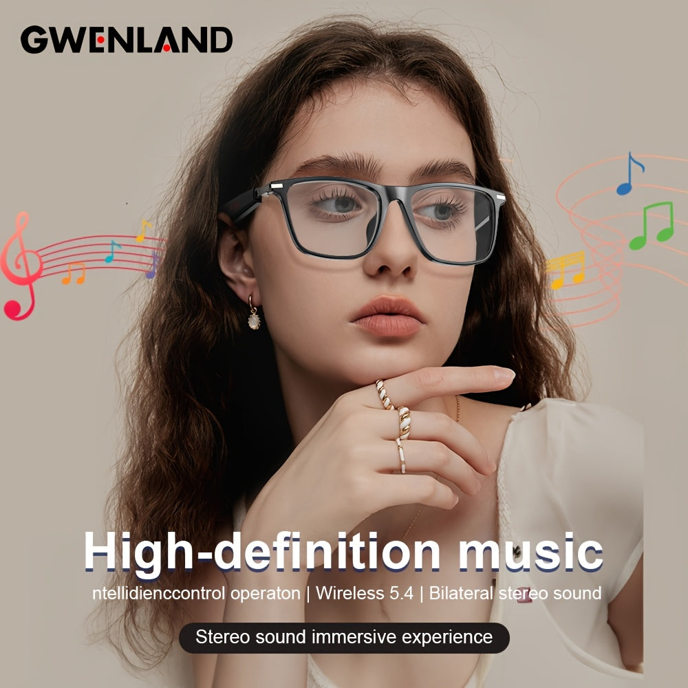 Multifunktionale intelligente Audio-Brille, Transparent für Zuhause und Alltag – Detailansicht 2