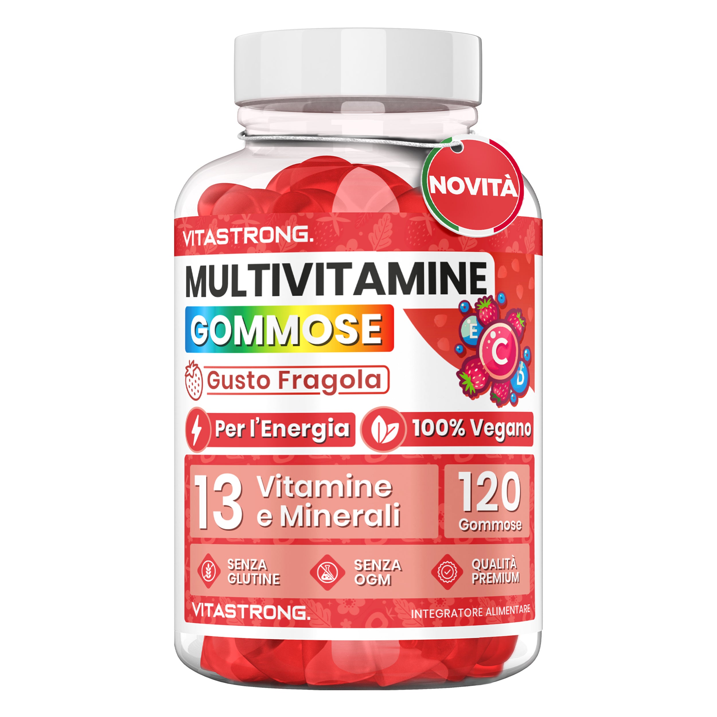 Multivitaminpräparat, 100% vegane Formel für Erwachsene und Pflege zu Hause – Hauptansicht