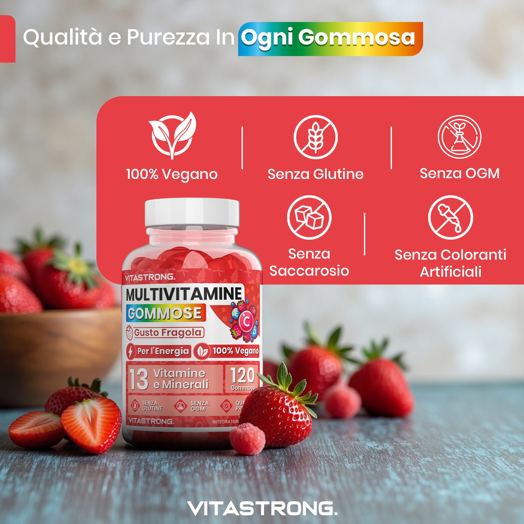 Multivitaminpräparat, 100% vegane Formel für Erwachsene und Pflege zu Hause – Detailansicht 4