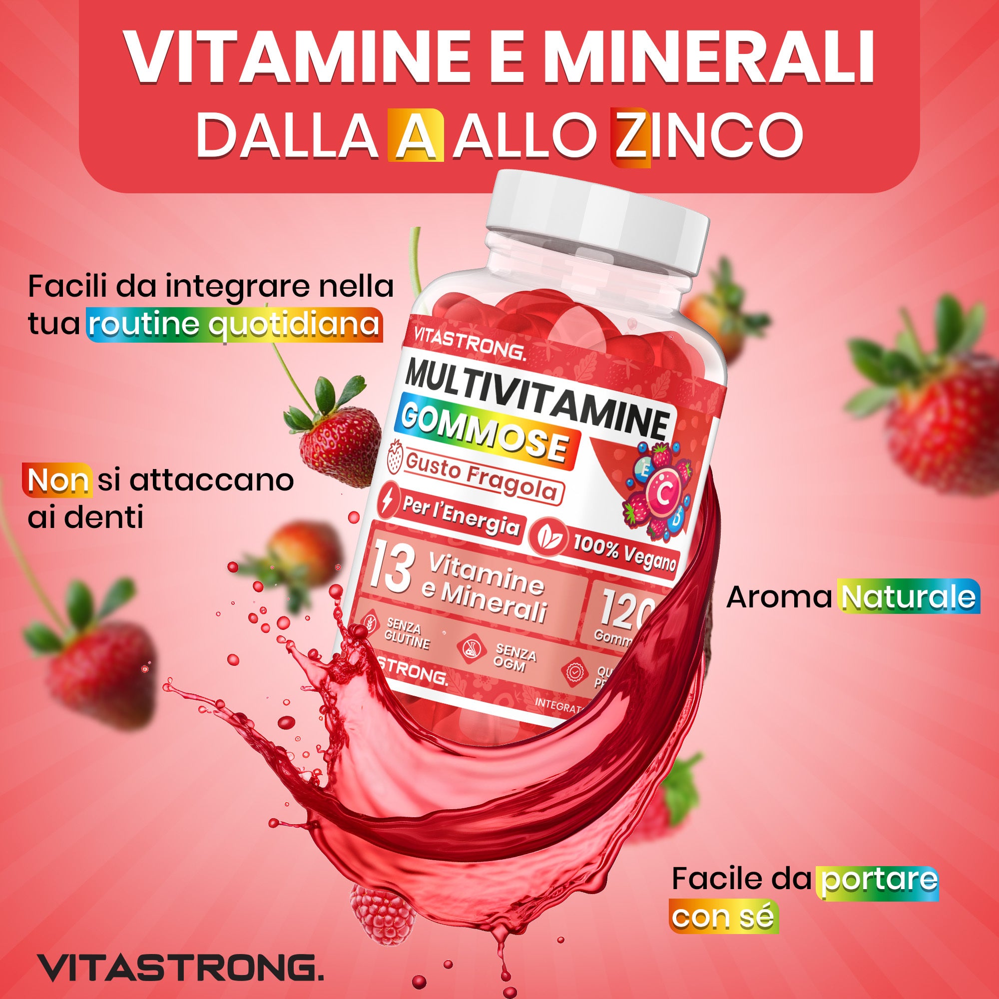 Multivitaminpräparat, 100% vegane Formel für Erwachsene und Pflege zu Hause – Detailansicht 5