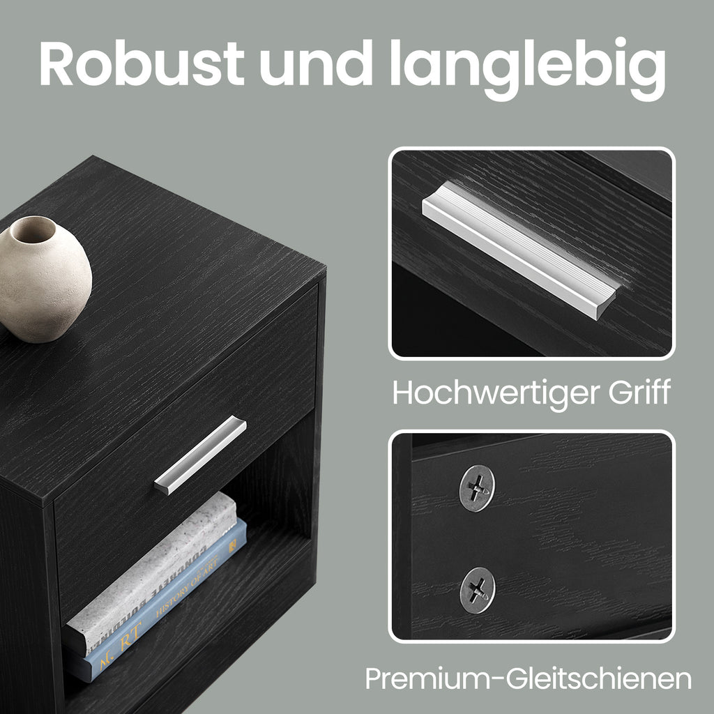 Nachttisch, Klassikweiß für Wohnbereich und Alltag – Detailansicht 10