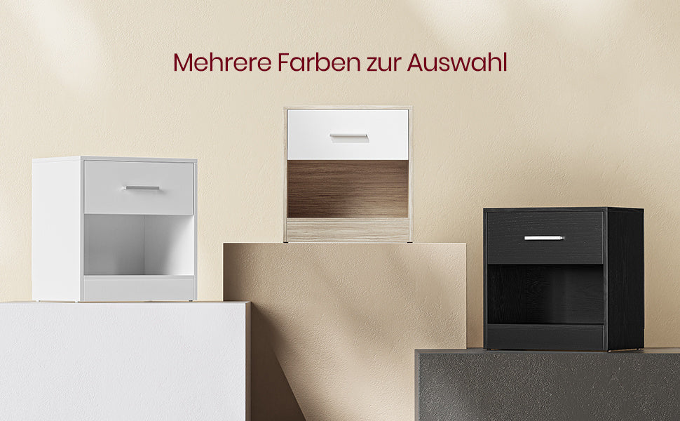 Nachttisch, Klassikweiß für Wohnbereich und Alltag – Detailansicht 24