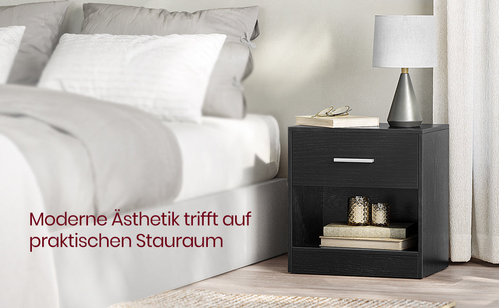 Nachttisch, Klassikweiß für Wohnbereich und Alltag – Detailansicht 26