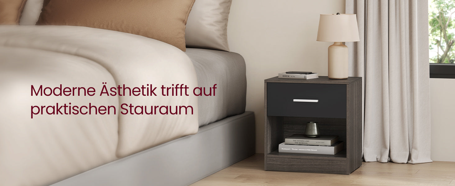 Nachttisch, Klassikweiß für Wohnbereich und Alltag – Detailansicht 28