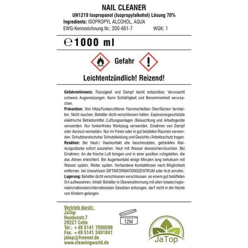 Nagelcleaner, 1l für Pflege zu Hause und Alltag – Detailansicht 3