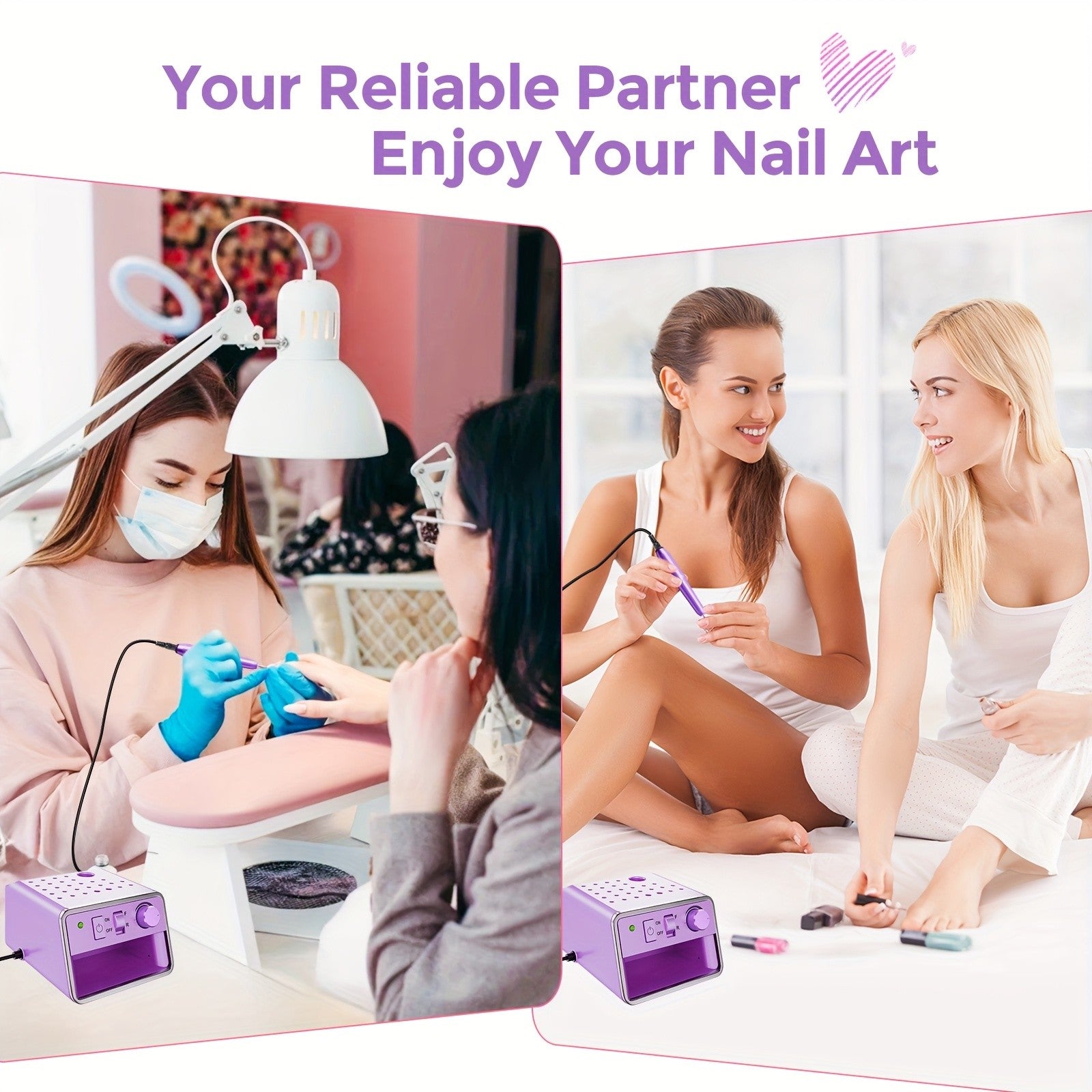 Nagelpflege, Lila für Wohnzimmer und Zuhause – Detailansicht 14
