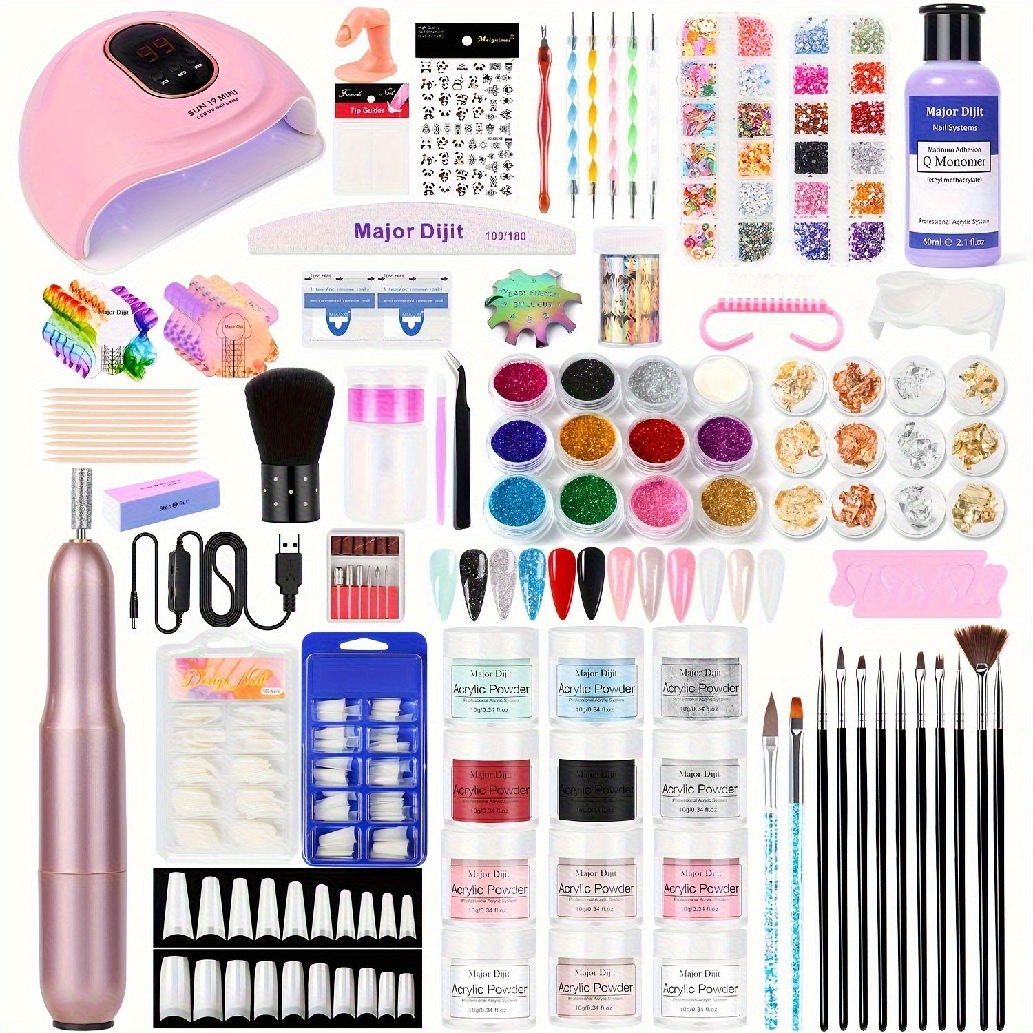 Nagelstudio-Set, Acrylnagel-Set 07 für Wohnzimmer und Zuhause – Detailansicht 3