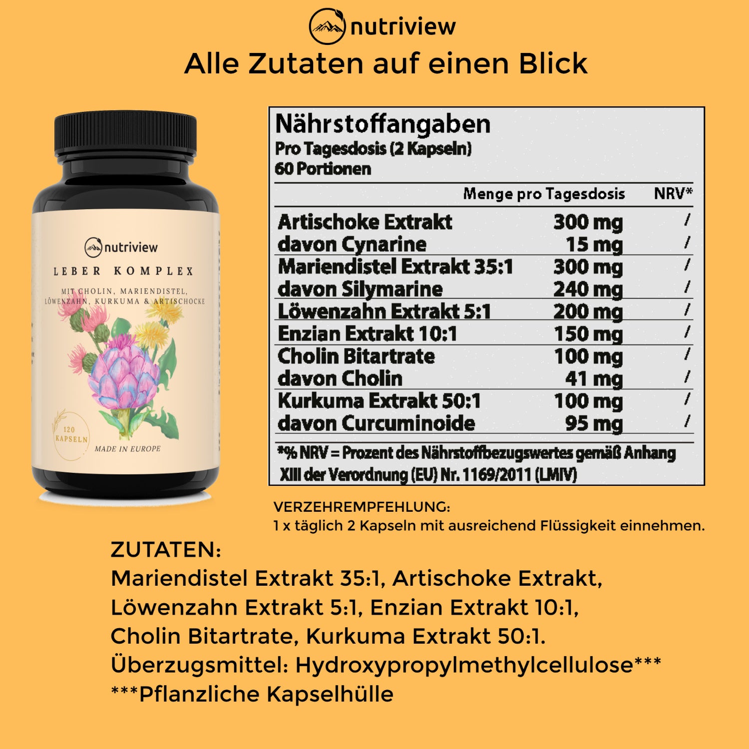 Nahrungsergänzungsmittel, 120 Kapseln für Alltag und Pflege zu Hause – Detailansicht 6