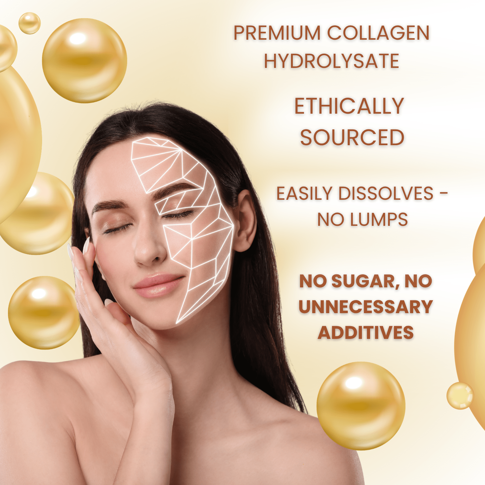 Nahrungsergänzungsmittel, 2 & 3 Collagen Pulver Kollagenpulver hochdosiert für Alltag – Detailansicht 15