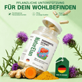 Nahrungsergänzungsmittel, 7-in-1 Leber Komplex [120 Kapseln] 500mg für Pflege zu Hause und Alltag – Hauptansicht
