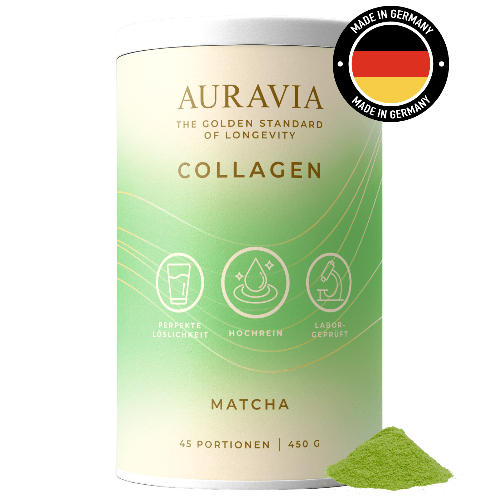 Nahrungsergänzungsmittel, AURAVIA® Kollagen Pulver 450 g Collagen Hydrolysat für Pflege zu Hause – Detailansicht 3