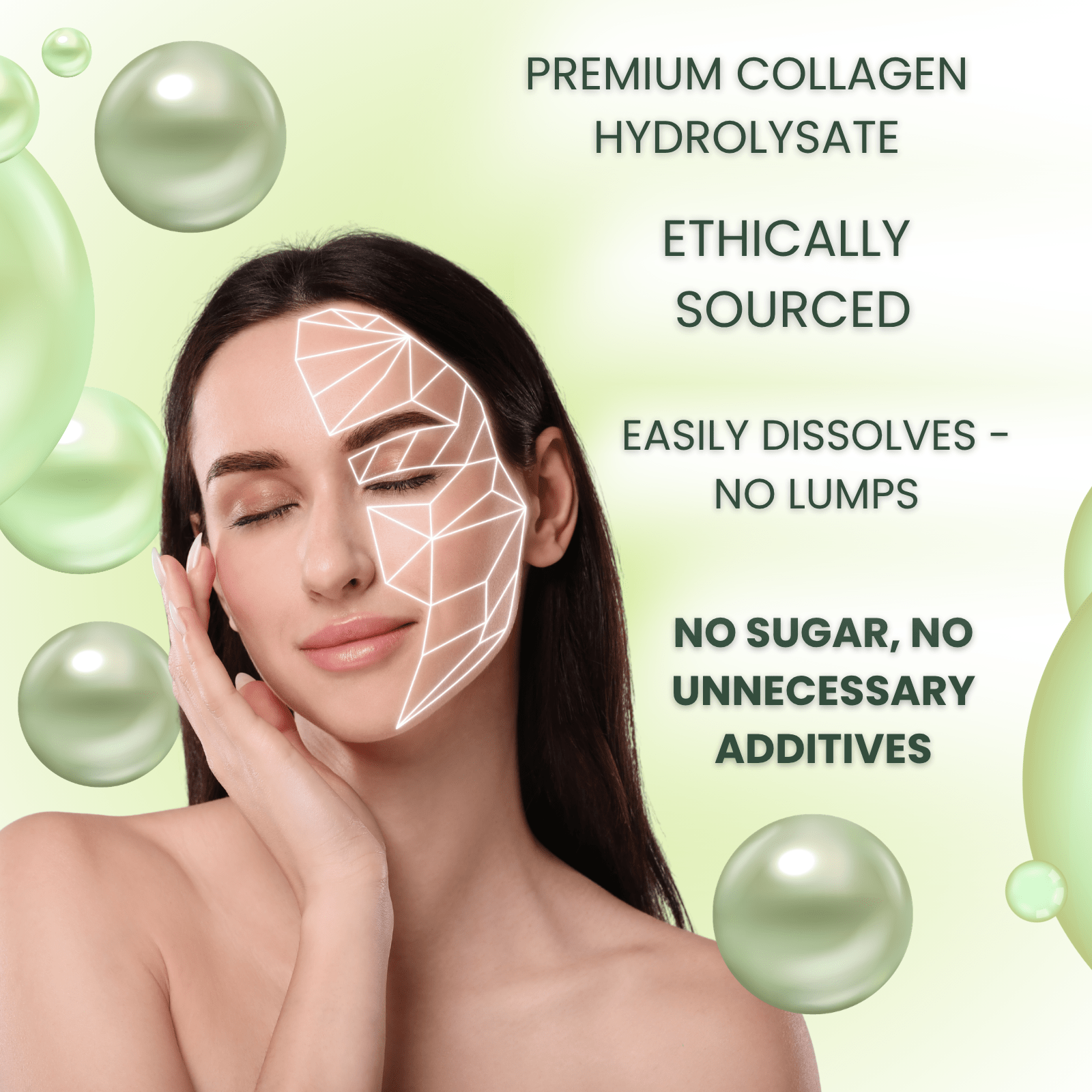 Nahrungsergänzungsmittel, AURAVIA® Kollagen Pulver 450 g Collagen Hydrolysat für Pflege zu Hause – Detailansicht 5