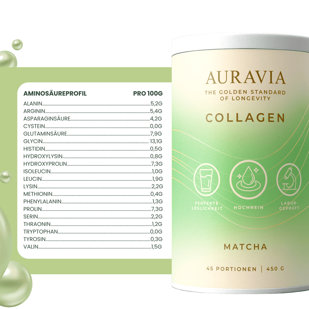 Nahrungsergänzungsmittel, AURAVIA® Kollagen Pulver 450 g Collagen Hydrolysat für Pflege zu Hause – Detailansicht 23
