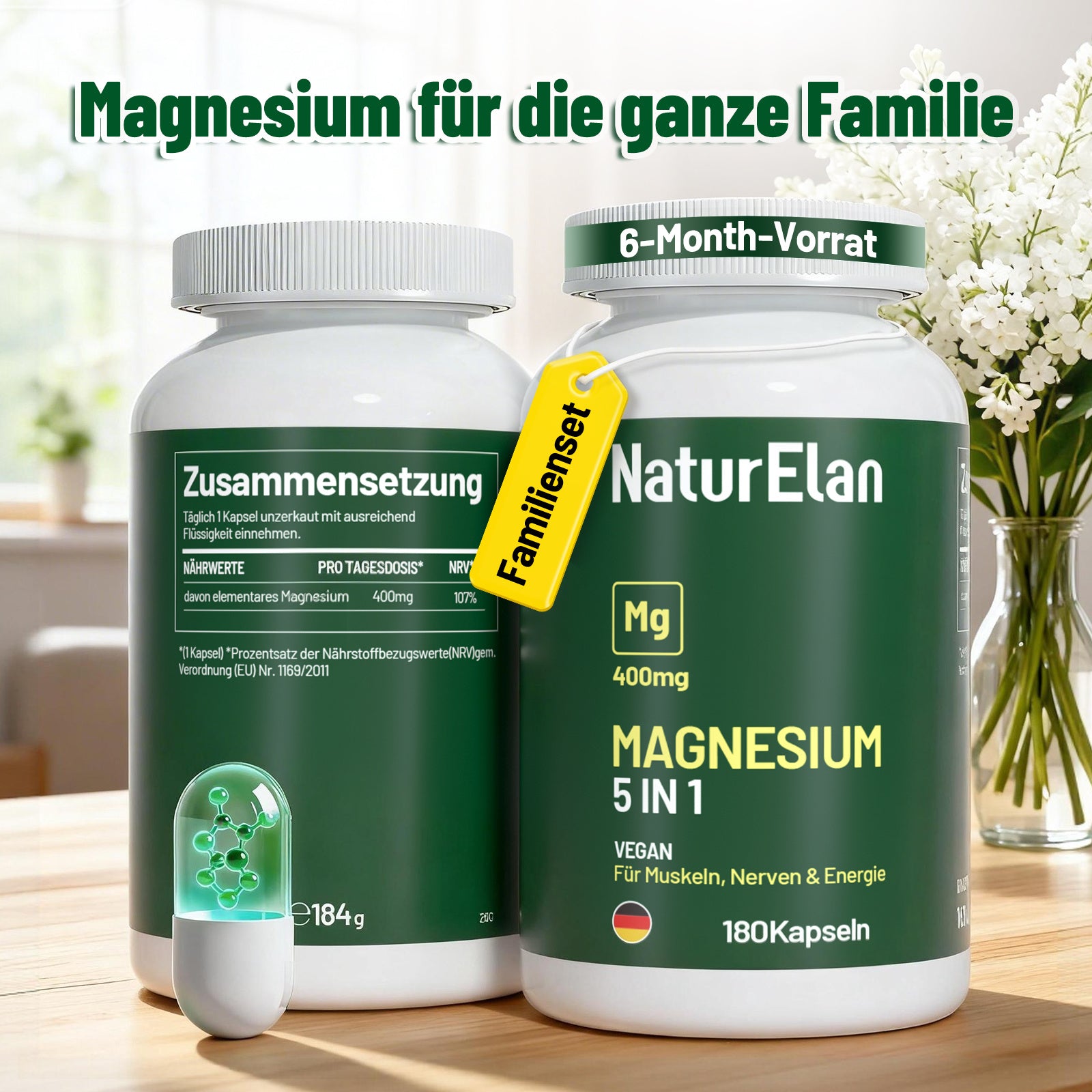 Nahrungsergänzungsmittel, geschmacksneutral für Pflege zu Hause und Alltag – Detailansicht 2