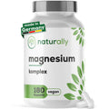 Nahrungsergänzungsmittel, Magnesium Komplex hochdosiert [180 Kapseln] 400mg für Pflege zu Hause und Alltag – Hauptansicht