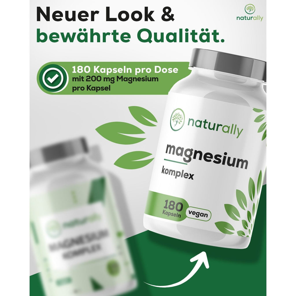 Nahrungsergänzungsmittel, Magnesium Komplex hochdosiert [180 Kapseln] 400mg für Pflege zu Hause und Alltag – Detailansicht 7