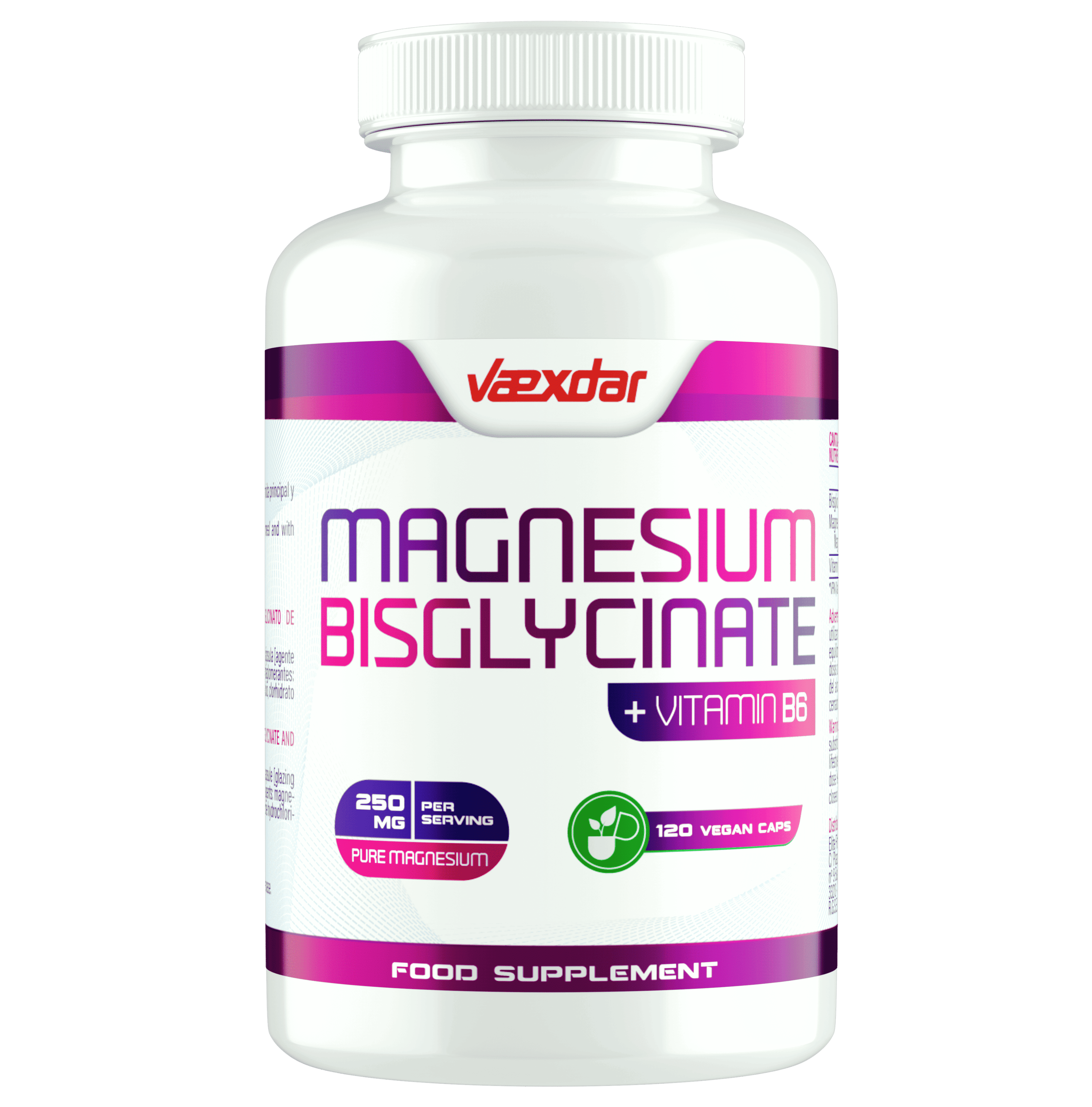 Nahrungsergänzungsmittel, Magnesium und Vitamin B6 Magnesium Bisglycinat für Pflege zu Hause und Alltag – Detailansicht 7