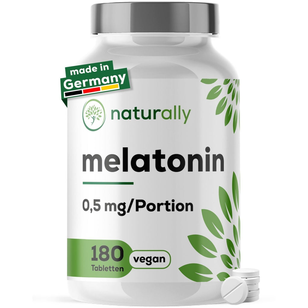 Nahrungsergänzungsmittel, naturally Melatonin Tabletten [180 vegane für Pflege zu Hause und Alltag – Hauptansicht
