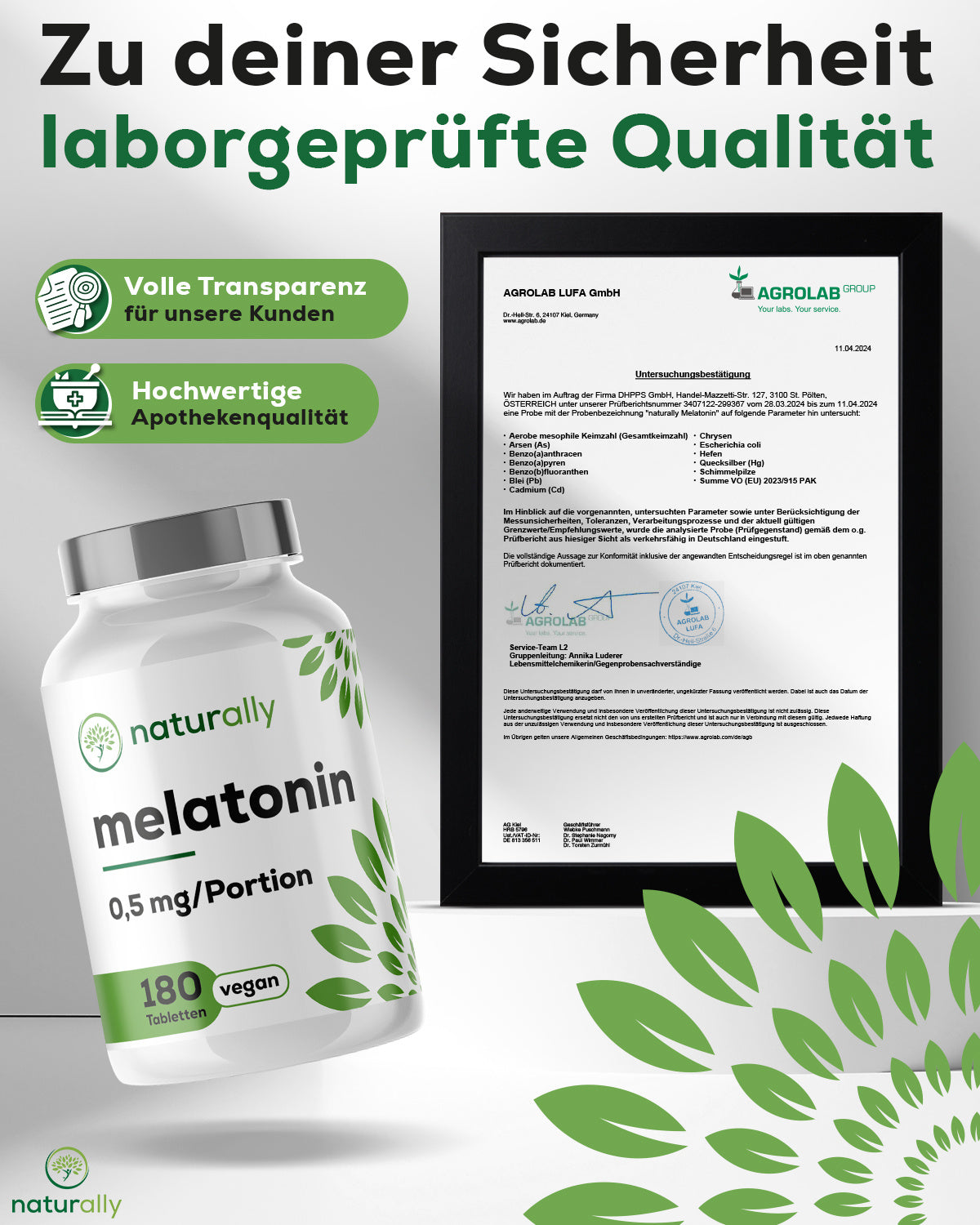 Nahrungsergänzungsmittel, naturally Melatonin Tabletten [180 vegane für Pflege zu Hause und Alltag – Detailansicht 10