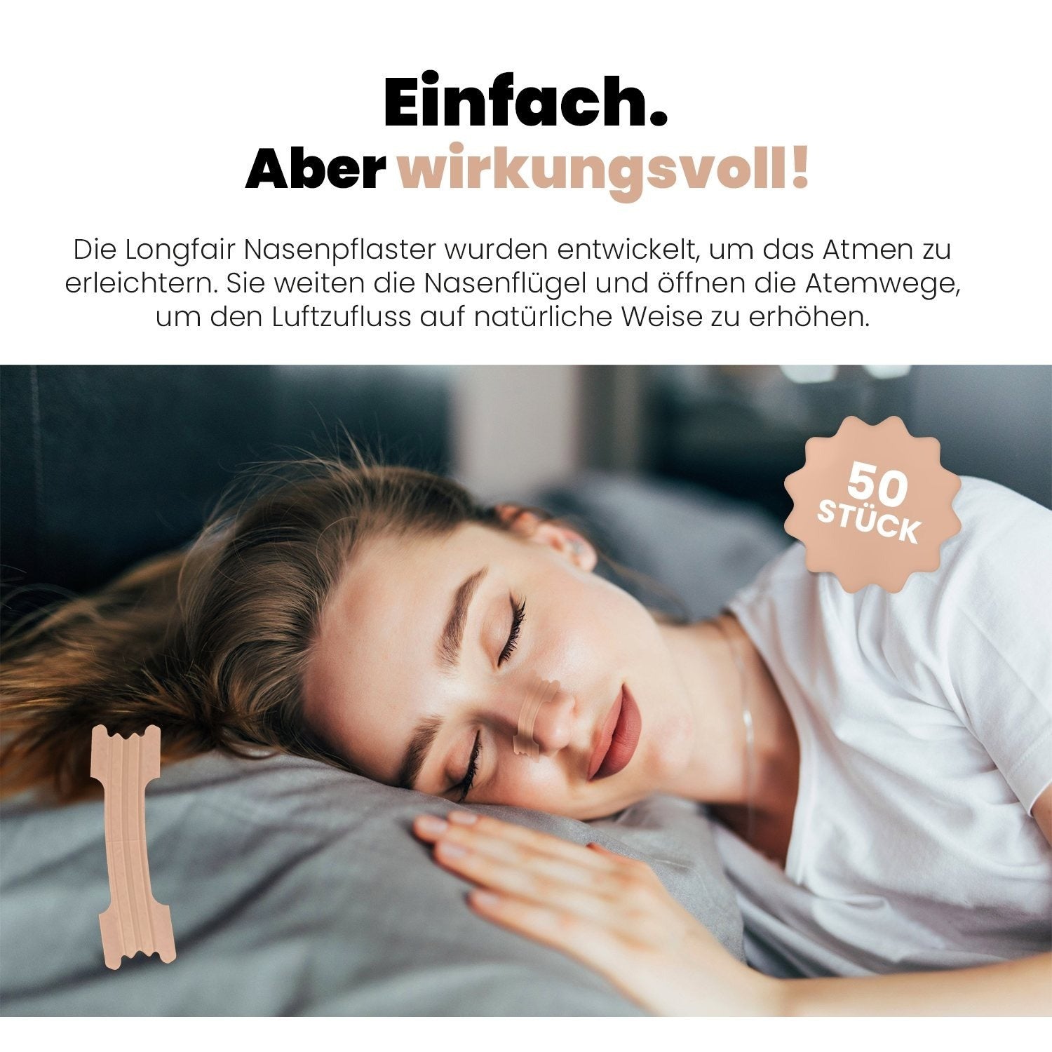 Nasenpflaster extra stark, 50 Stück für Pflege zu Hause und Alltag – Detailansicht 15