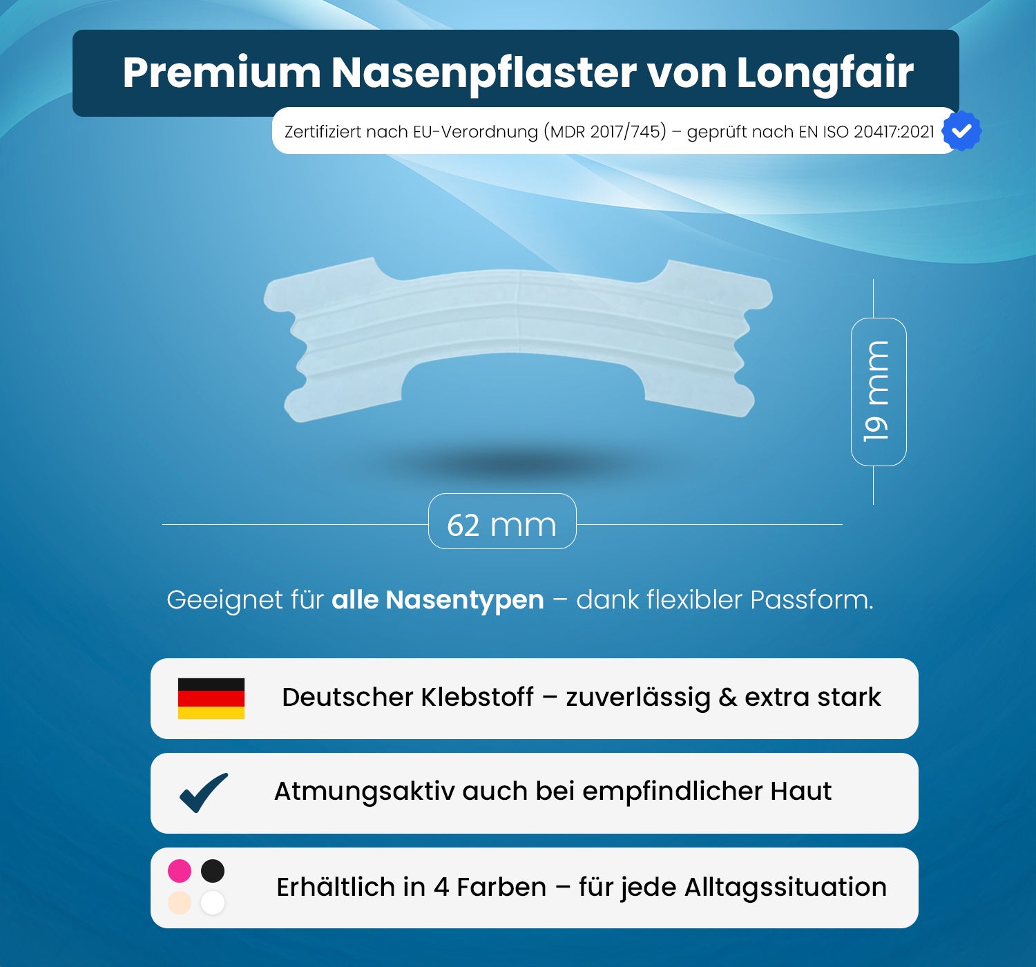 Nasenpflaster extra stark, 50 Stück für Pflege zu Hause und Alltag – Detailansicht 21
