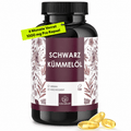 NATURALKRAFT® Premium Schwarzkümmelöl Kapseln, 180 Vegane Kapseln für 6 Monate für 6 Monate und Alltag – Hauptansicht