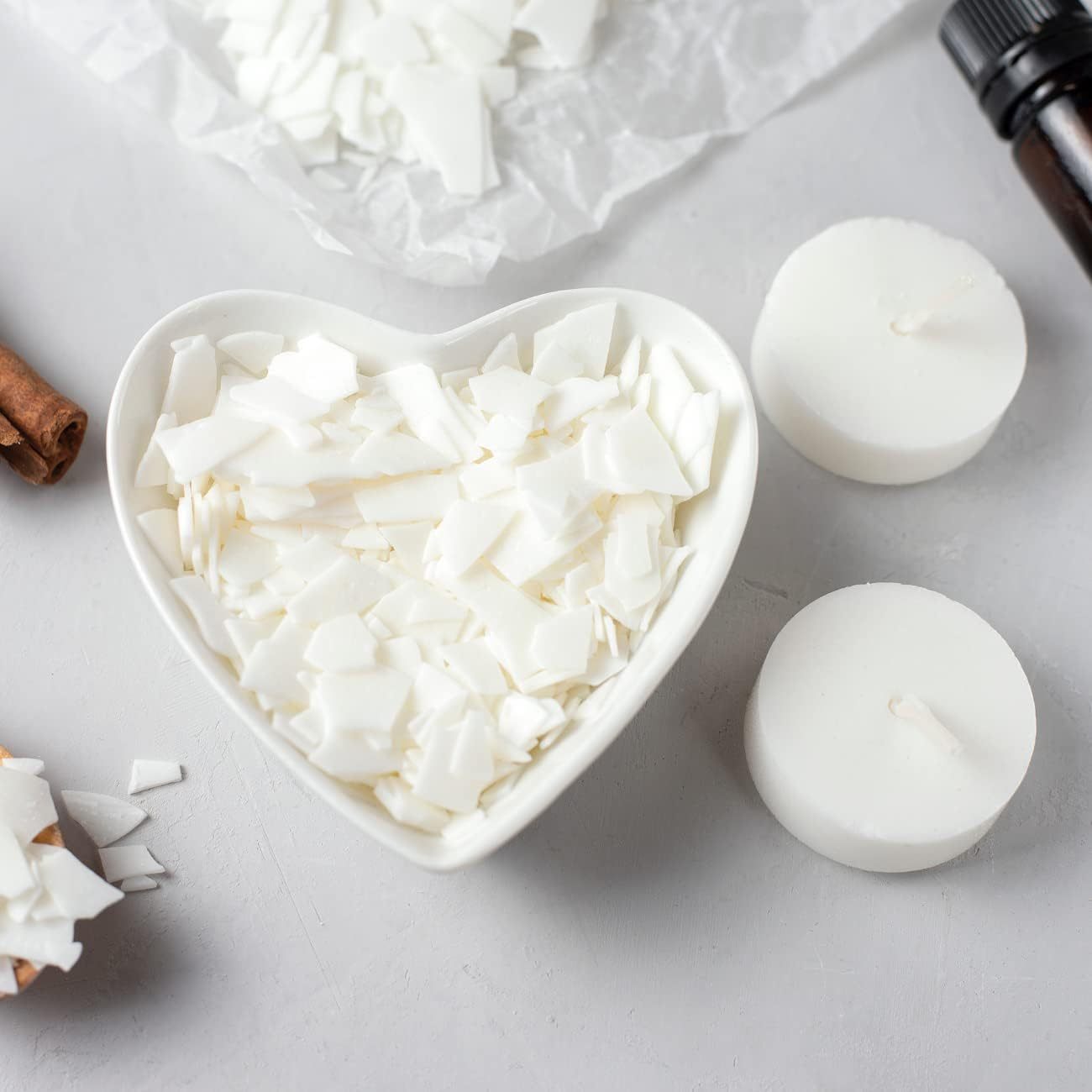 Natürliches Paraffinwachs zur Herstellung, 1 kg für Kerzen und Alltag – Detailansicht 6