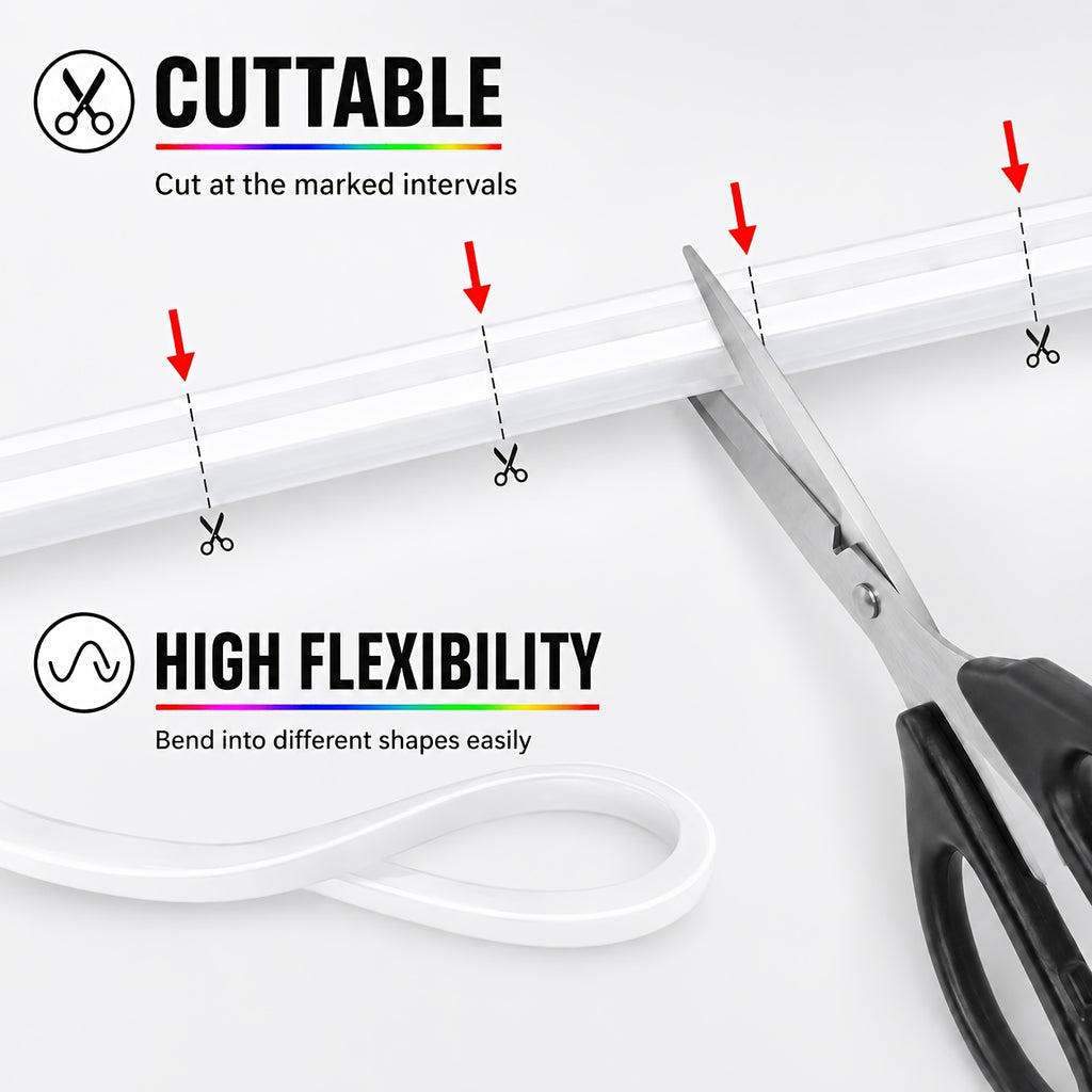 Neon Lichtleiste, BT LED-20M für Schlafzimmer und Bett – Detailansicht 6