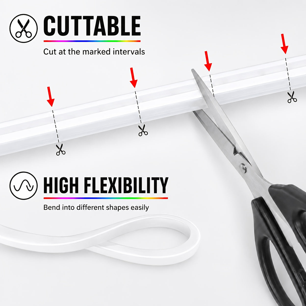 Neon Lichtleiste, BT LED-20M für Schlafzimmer und Bett – Detailansicht 6