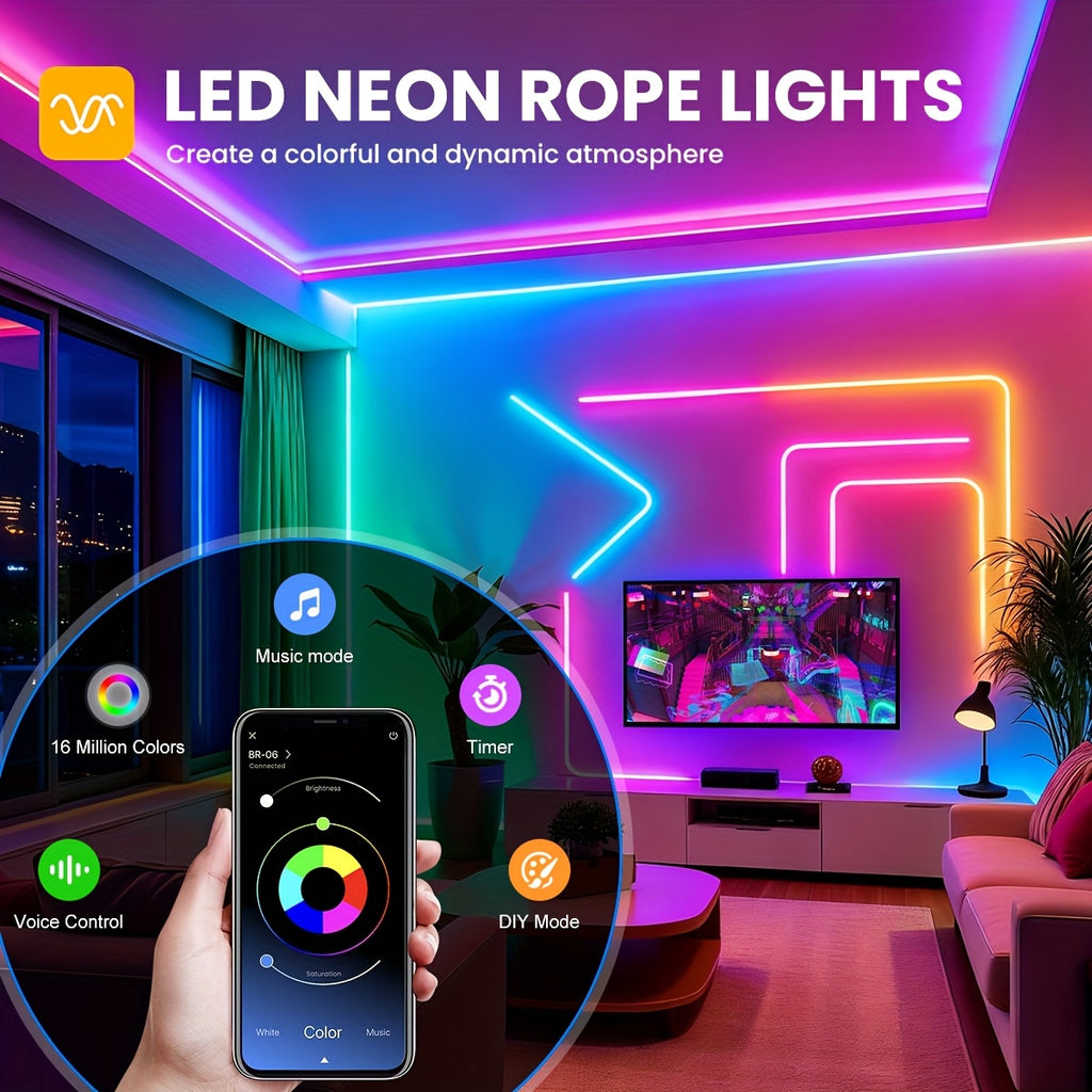 Neonlichter, 15M für Bett und Schlafzimmer – Detailansicht 9