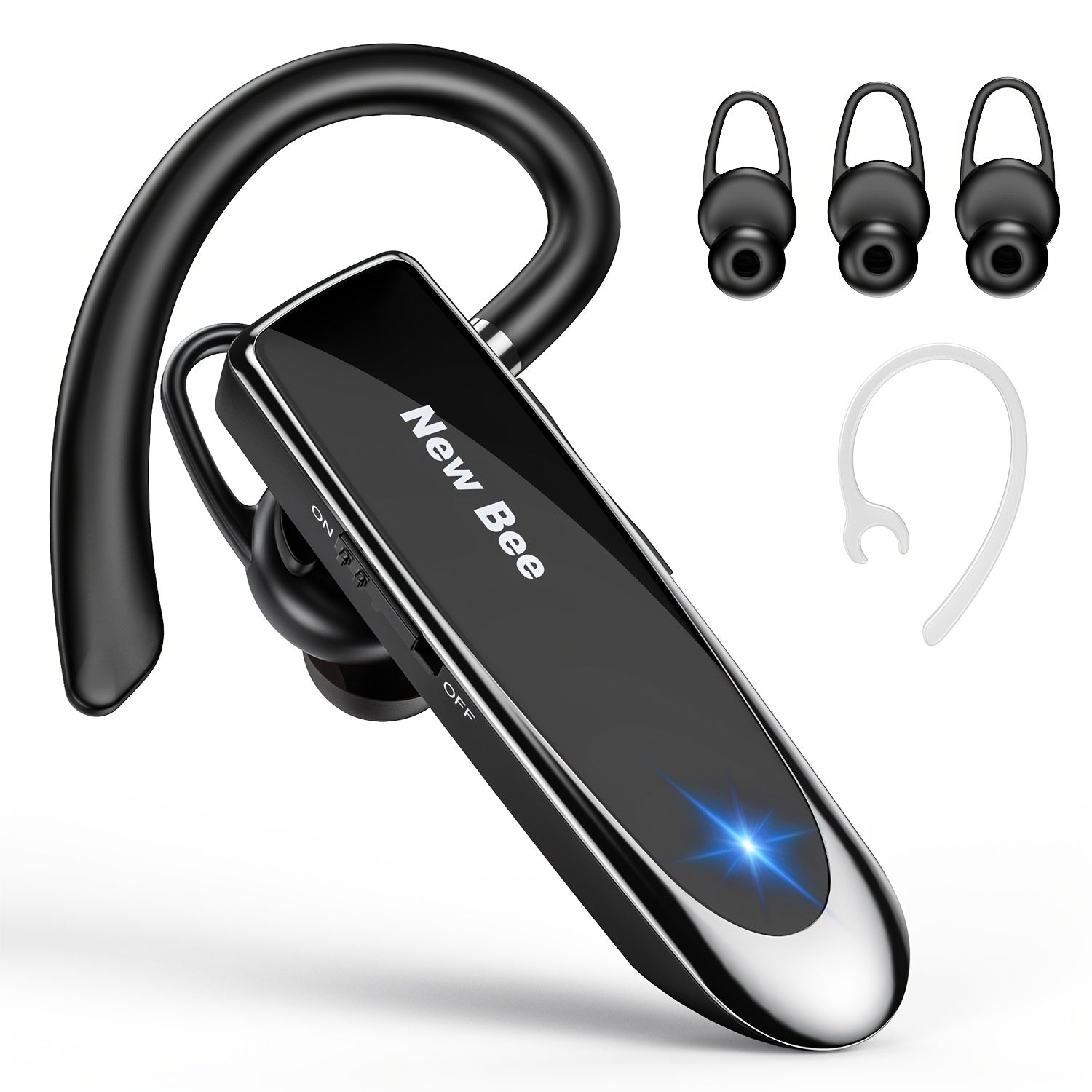 New Bee Einzelohm-Wireless-Earbuds, kabellos für Fahrzeug und unterwegs – Detailansicht 2