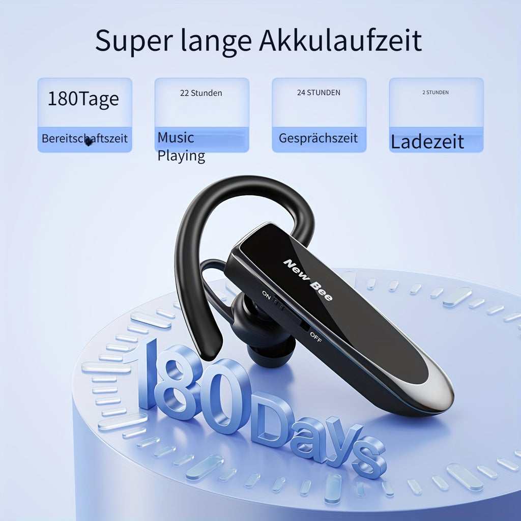 New Bee Einzelohm-Wireless-Earbuds, kabellos für Fahrzeug und unterwegs – Detailansicht 3
