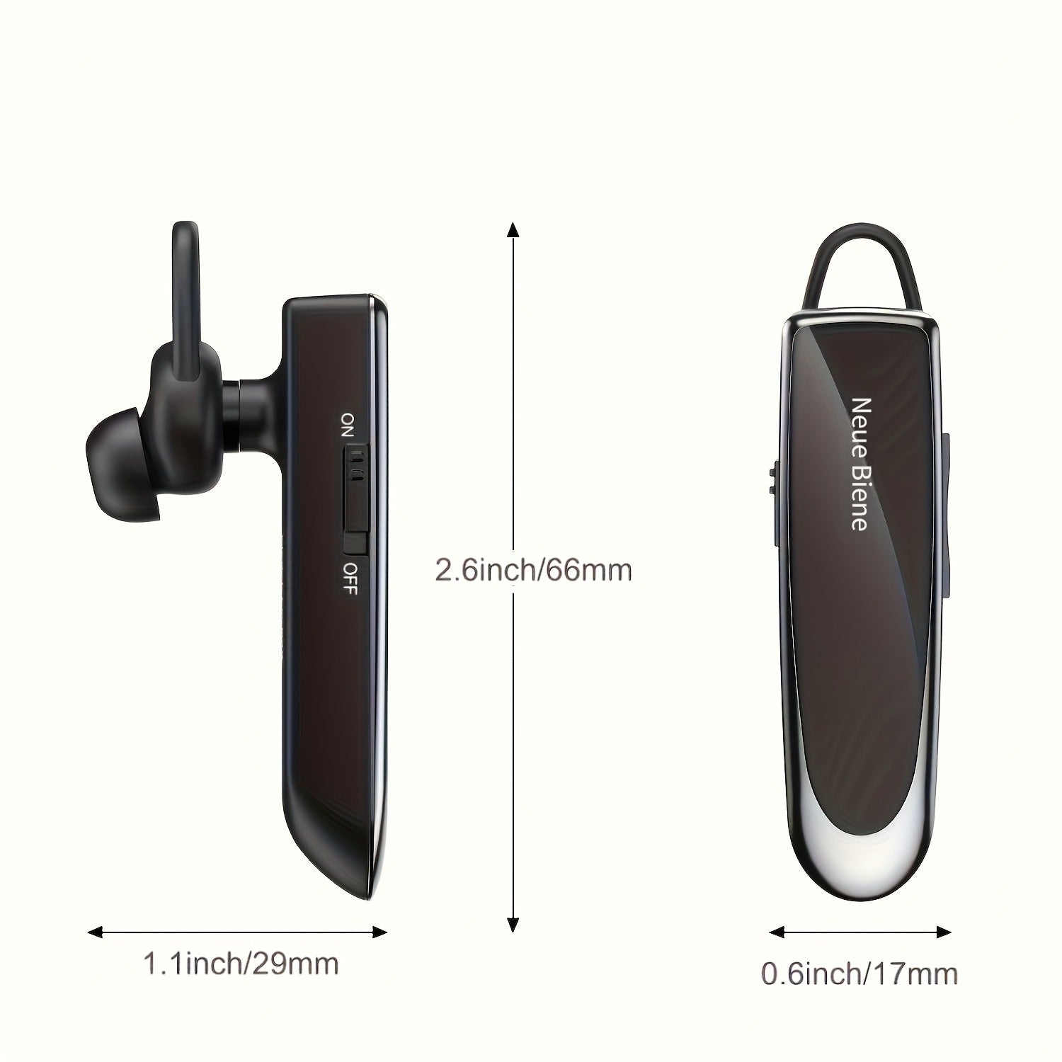 New Bee Einzelohm-Wireless-Earbuds, kabellos für Fahrzeug und unterwegs – Detailansicht 12