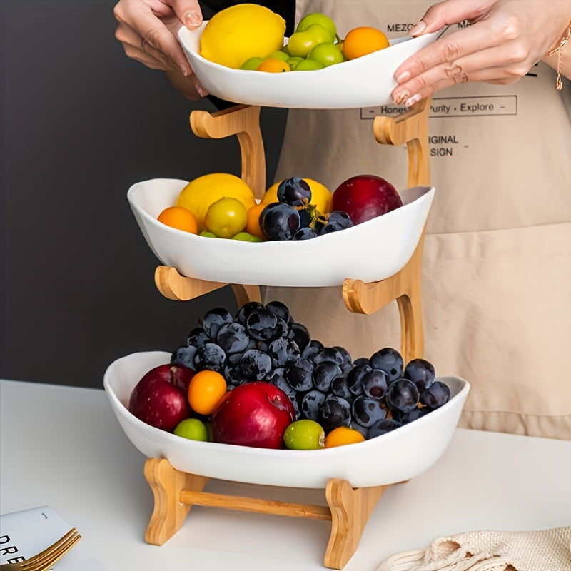 Obstkorb, 3 Schicht für Küche und Essbereich – Detailansicht 2
