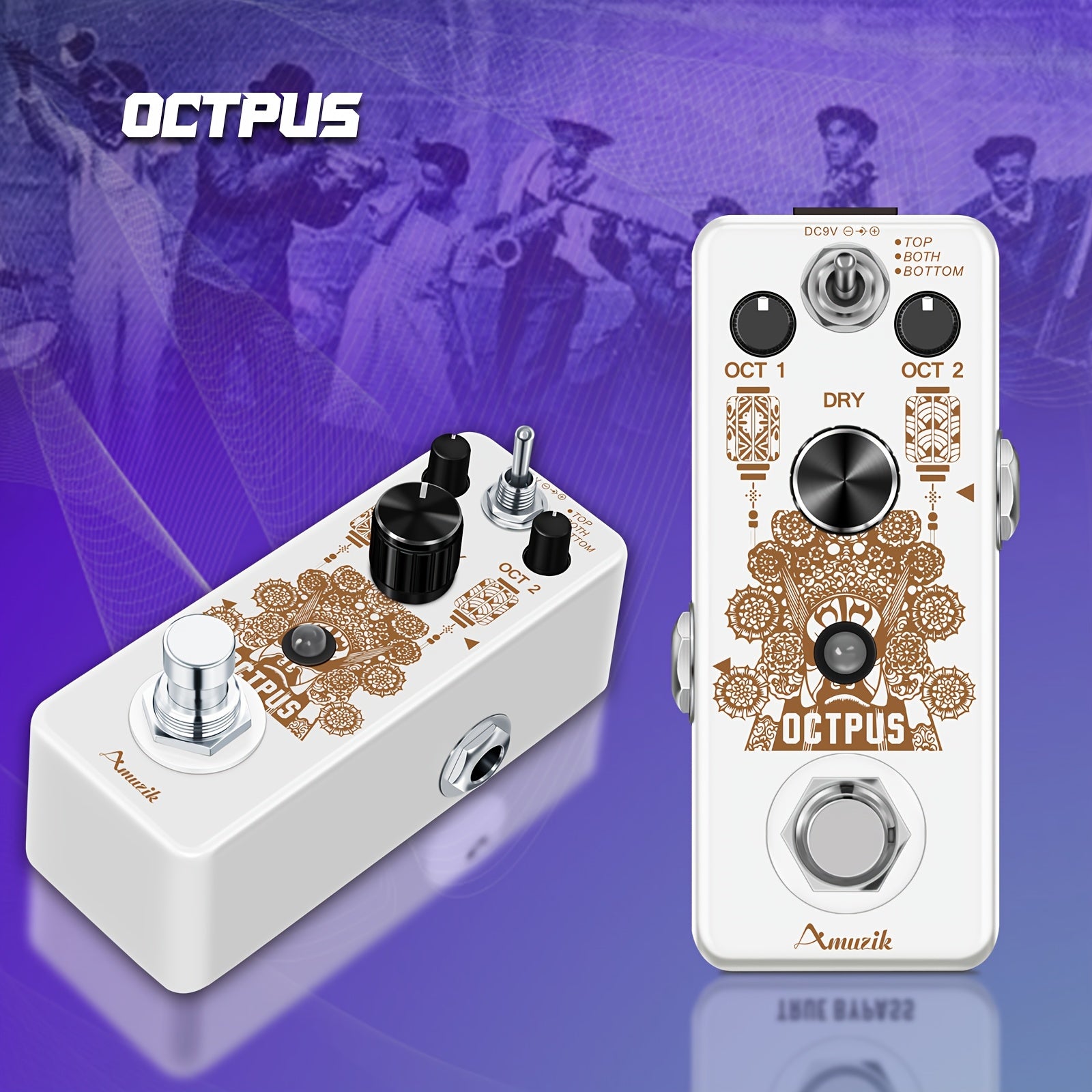 Octave Gitarrenpedal, Oktavpedal für E-Gitarre und Alltag – Hauptansicht