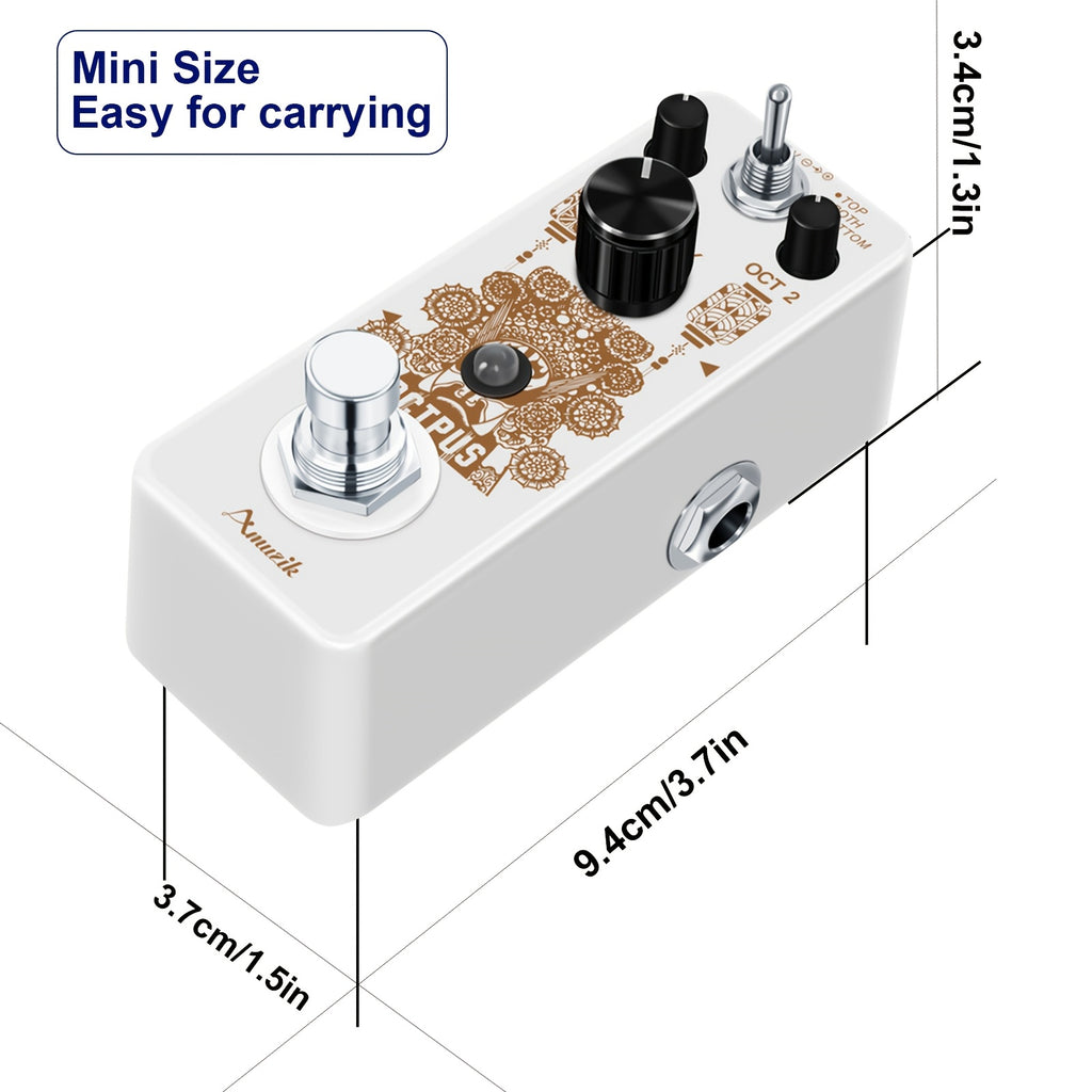 Octave Gitarrenpedal, Oktavpedal für E-Gitarre und Alltag – Detailansicht 2