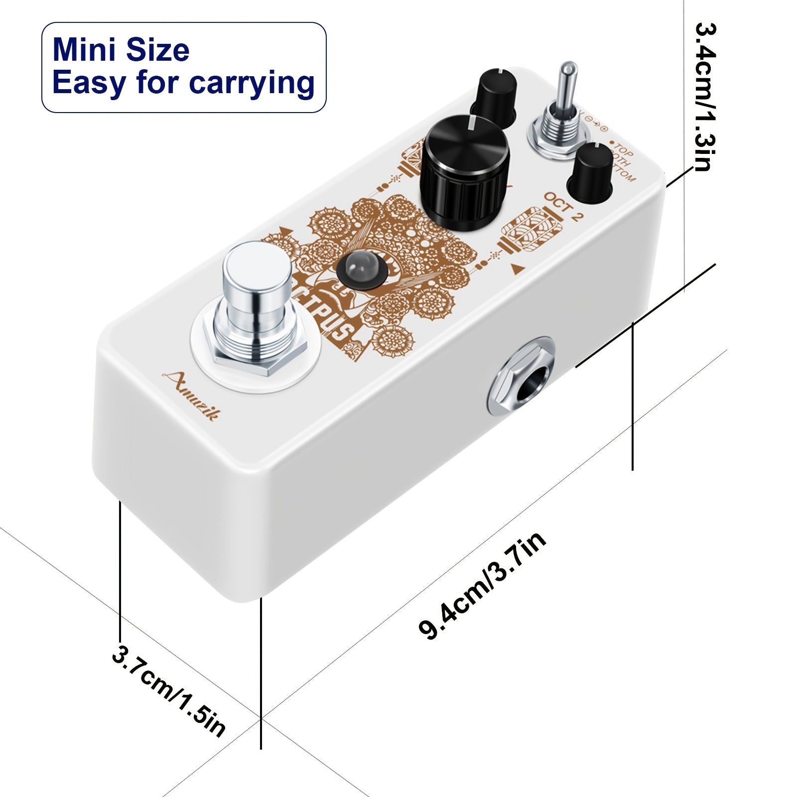Octave Gitarrenpedal, Oktavpedal für E-Gitarre und Alltag – Detailansicht 2