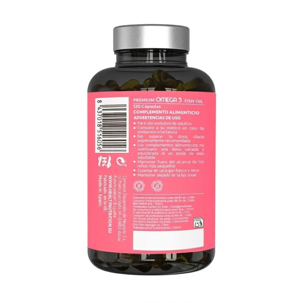 Omega-3-Fischöl-Kapseln, 2er Pack für Pflege zu Hause und Alltag – Detailansicht 2