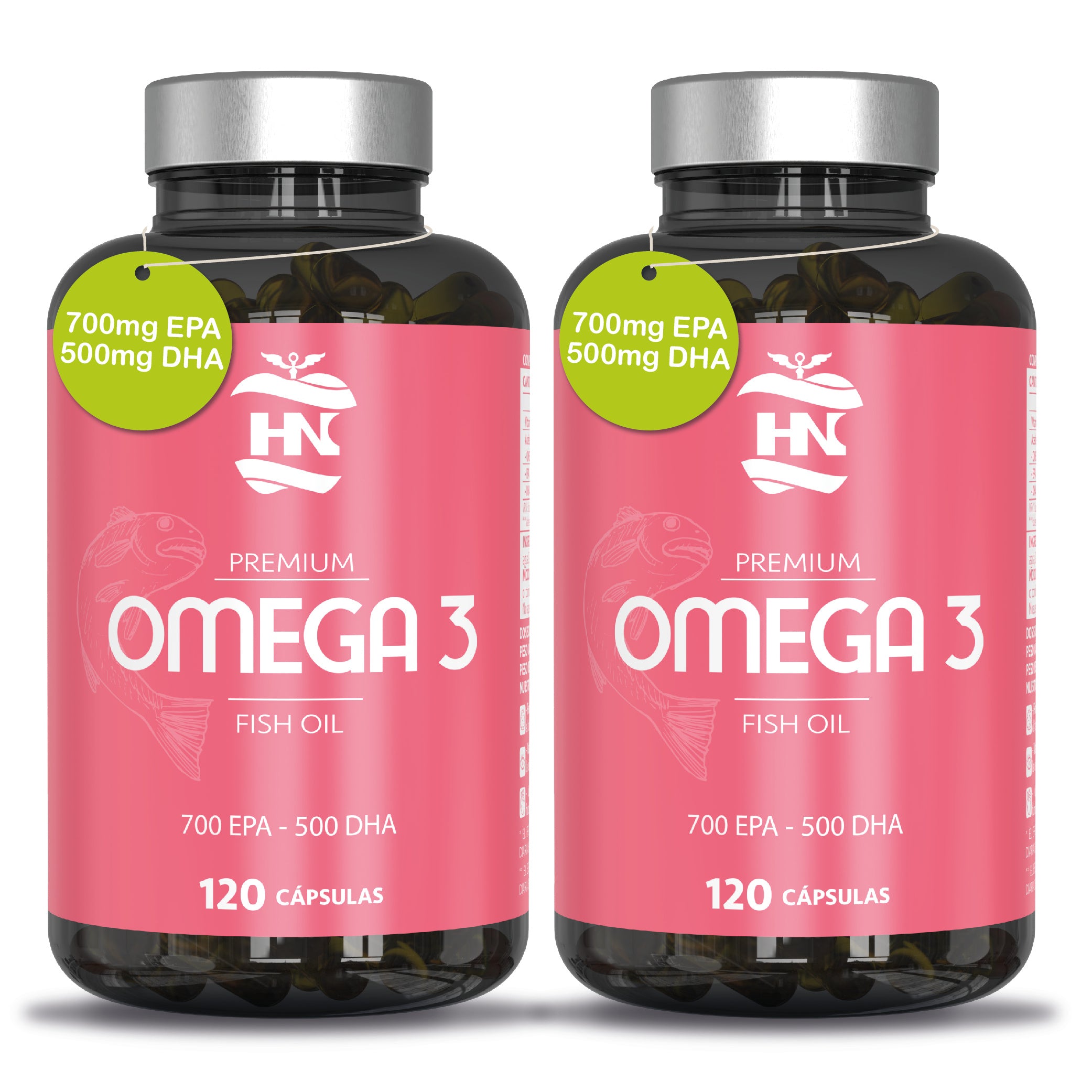 Omega-3-Fischöl-Kapseln, 2er Pack für Pflege zu Hause und Alltag – Detailansicht 4