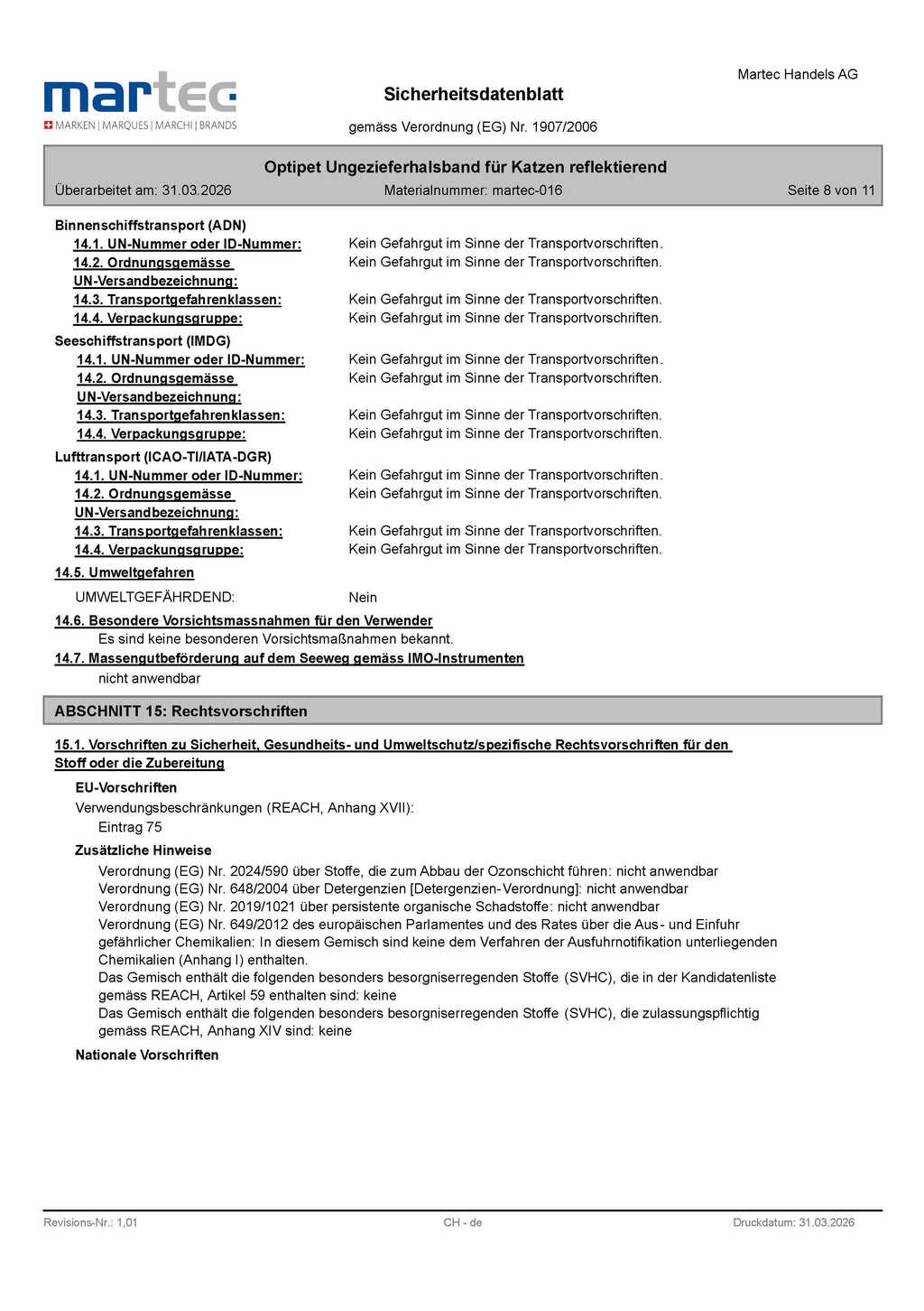 OptiPet Ungezieferhalsband, 1 Stk. für Haustiere – Detailansicht 17