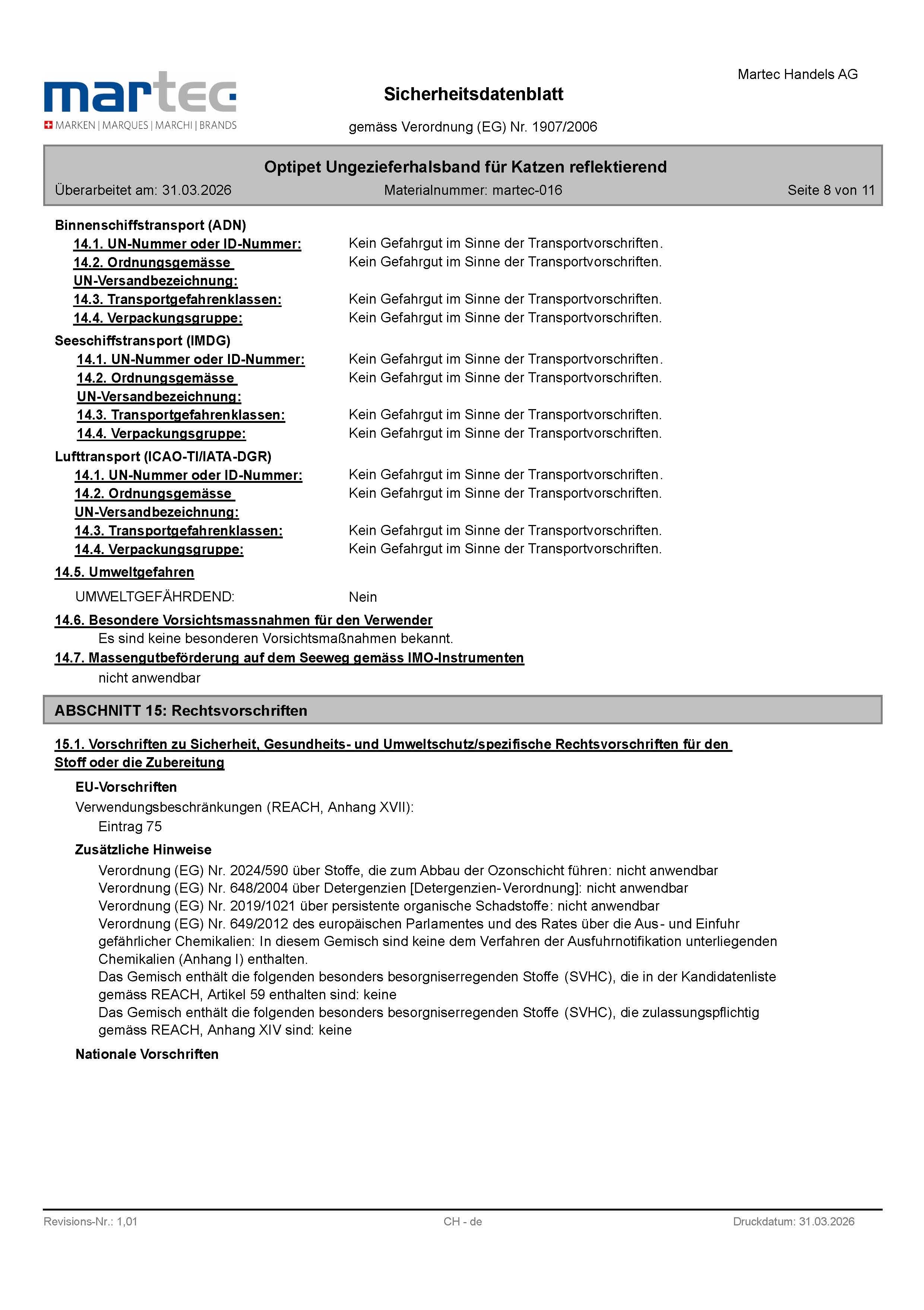 OptiPet Ungezieferhalsband, 1 Stk. für Haustiere – Detailansicht 17