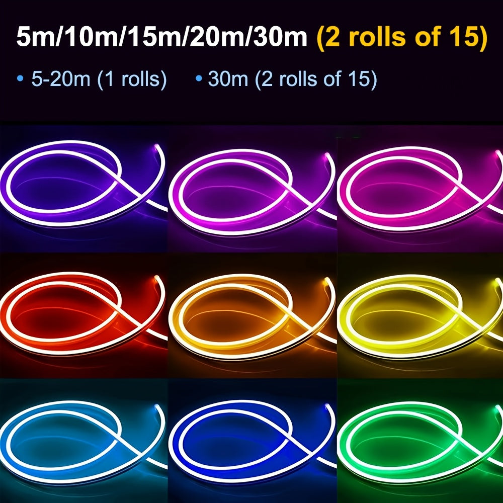 Outdoor RGB Neonlichter, 10M für Schlafzimmer und Bett – Detailansicht 4