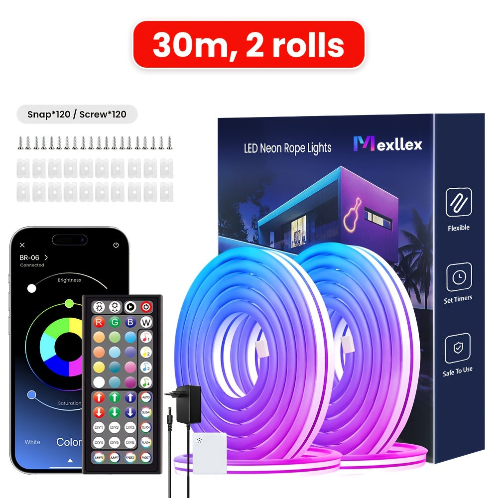 Outdoor RGB Neonlichter, 10M für Schlafzimmer und Bett – Detailansicht 5