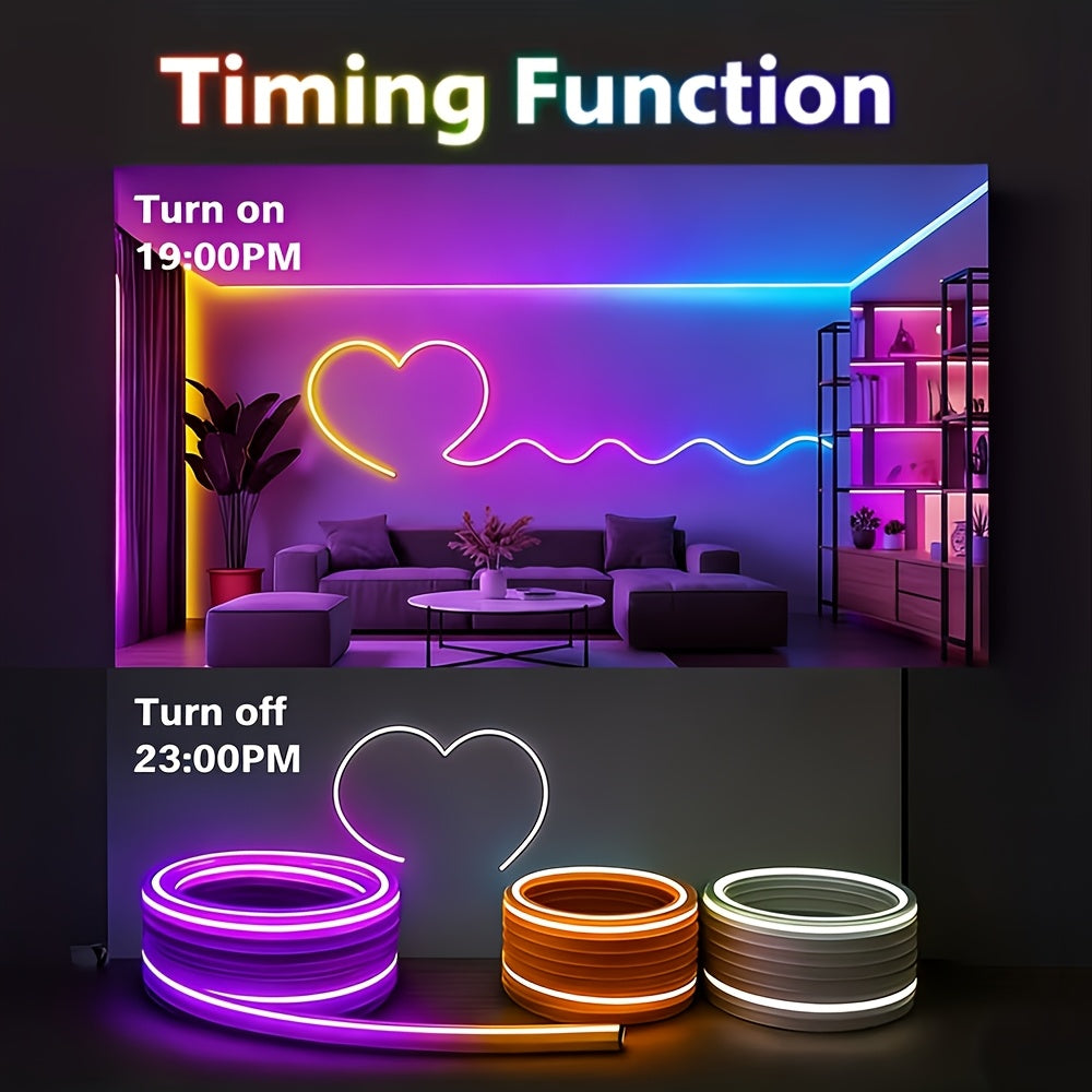 Outdoor RGB Neonlichter, 10M für Schlafzimmer und Bett – Detailansicht 9
