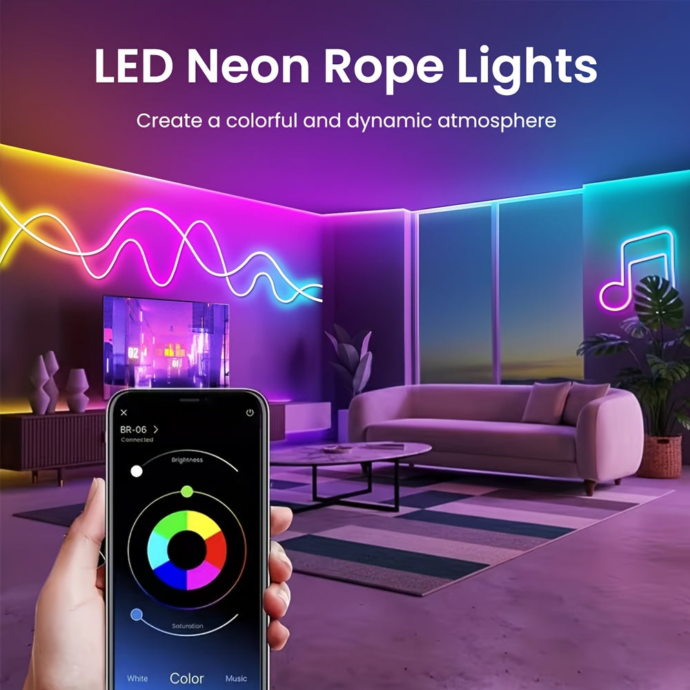 Outdoor RGB Neonlichter, 10M für Schlafzimmer und Bett – Detailansicht 11