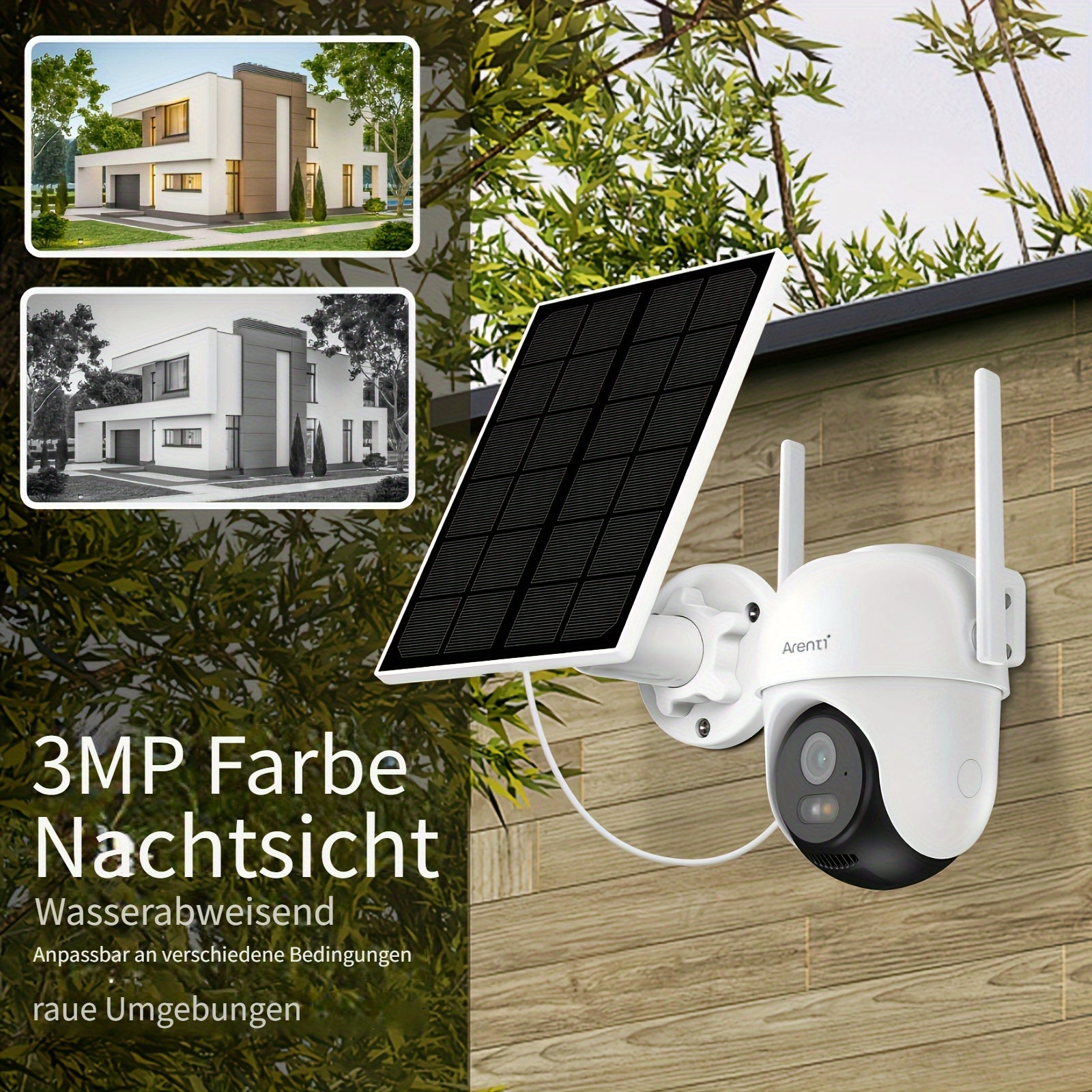 P Outdoor PTZ-Kamera, 5200mAh für Zuhause und unterwegs – Hauptansicht