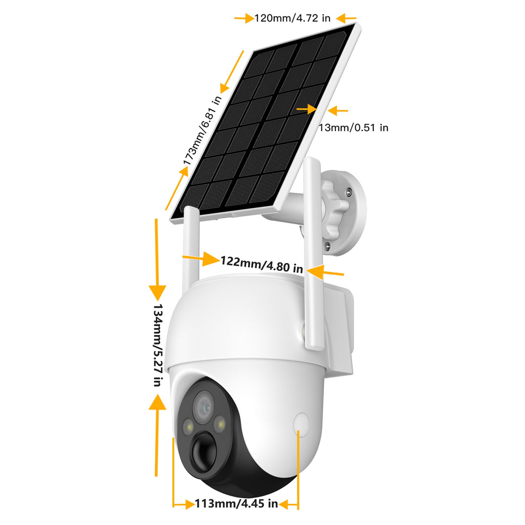 P Outdoor PTZ-Kamera, 5200mAh für Zuhause und unterwegs – Detailansicht 2
